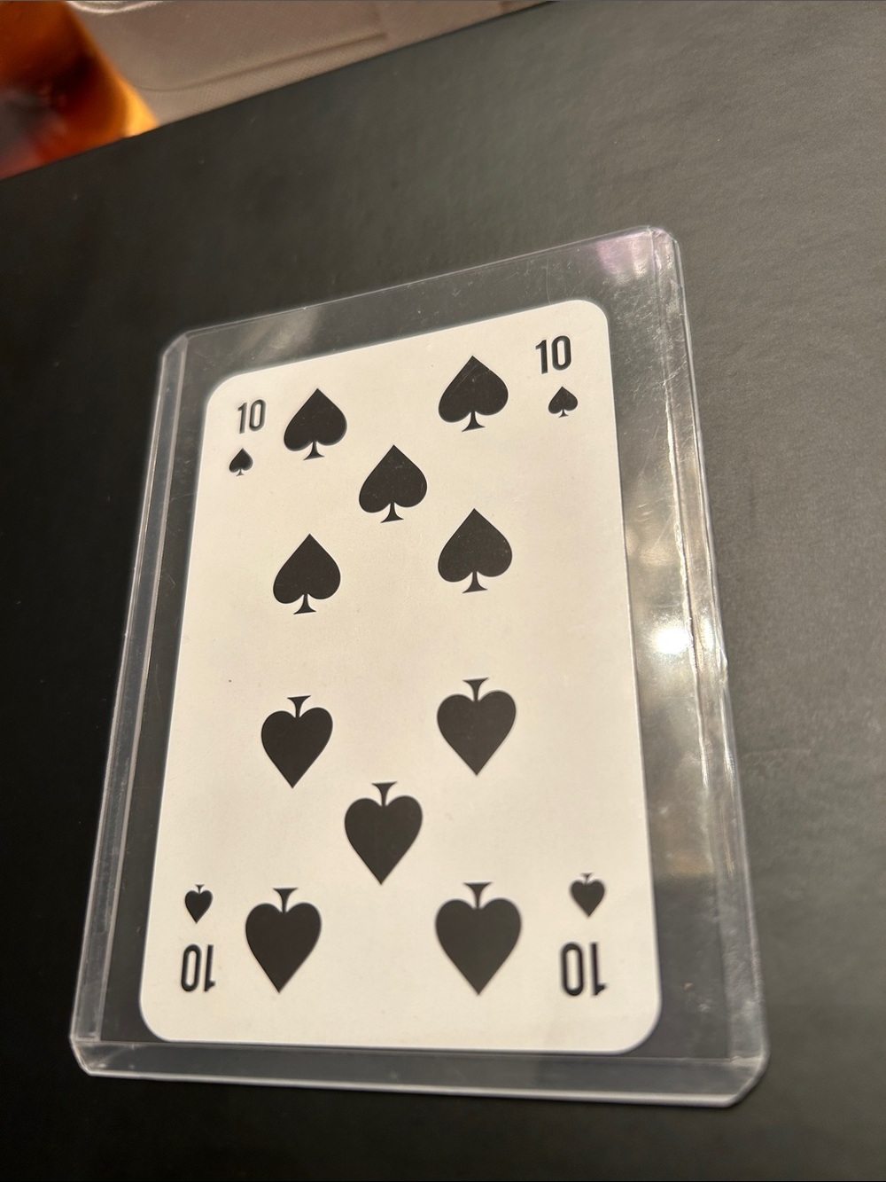 Christian Dior Playing Card - Number Ten of Spades